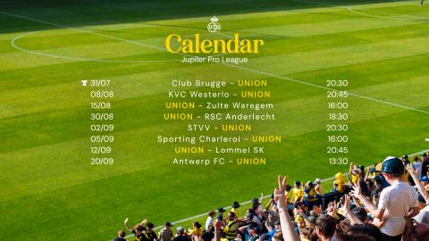 Union to Start 2026/27 Jupiler Pro League Season in Westerlo